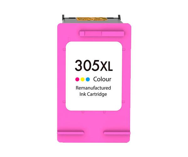 Tinta reciclada genérica para HP n305 XL Color 18ml / 370 Pag. (Muestra el nivel de tinta)