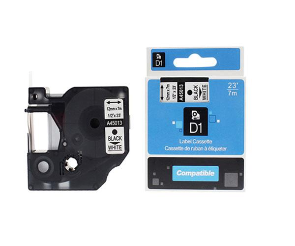 Etiquetas genéricas Dymo D1 45013 Negro / Blanco Cinta rotuladora generica S0720530