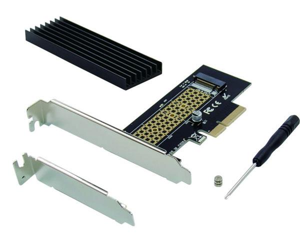 Tarjeta controladora Conceptronic Pci Express Gen 3.0 x4 a Nvme M.2 SSD + Disipador Aluminio ( No compatible M2 clave B) EMRICK05BS - Imagen 2