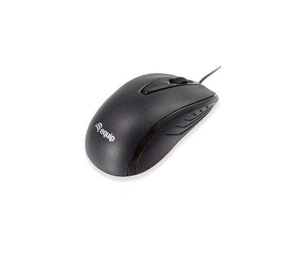 Raton óptico Usb Equip Compact Life / 1000 dpi / ambidiestro / Negro / 245107