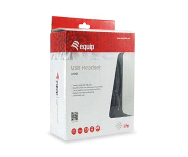 Auriculares Equip Life / Usb / Microfono Flexible / Control de volumen / Negro / 245301 - Imagen 4