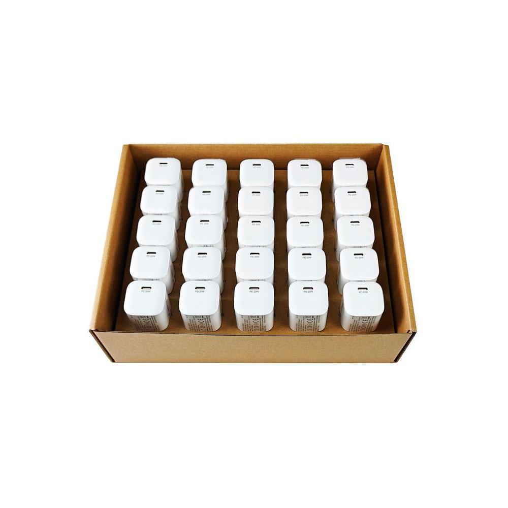 Cargador de red Type-C / 20w / PD 3.0 Carga rapida / Blanco / Pack 25 unids / EQ245530 / Equip - Imagen 3