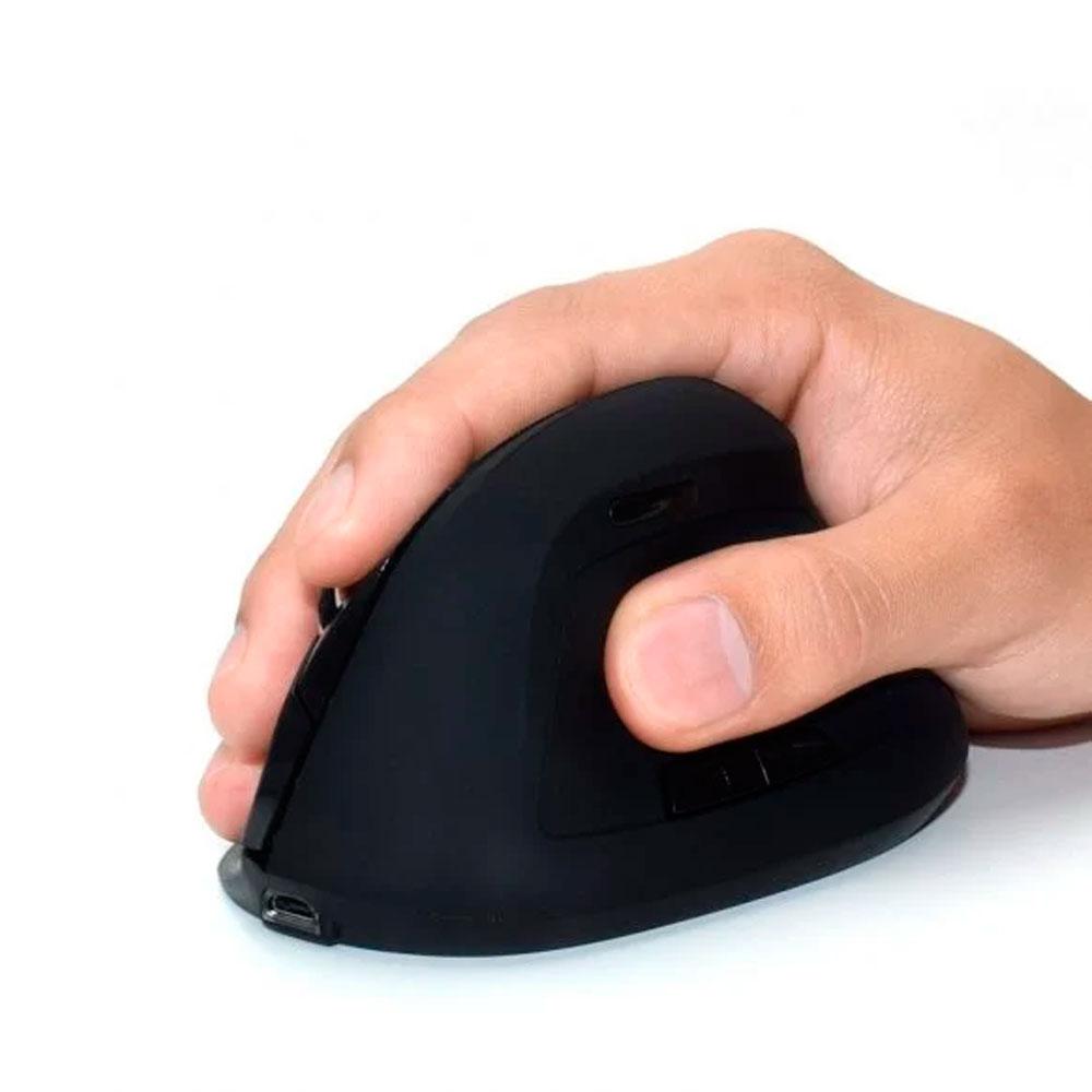 Raton Inalambrico Vertical ergonomico Ewent / 1600Dpi / Bateria recargable / Negro / Ew3158 - Imagen 2