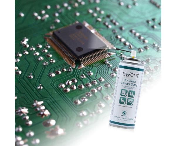 Pulverizador para limpieza en seco Ewent Ew5614 / Placas - Contactos electricos / Sin residuos / 200ml - Imagen 2