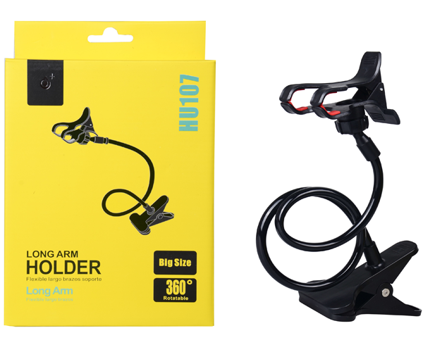 Soporte para Movil HU107 / Pinza / Hasta 6.5 / Negro / One+"