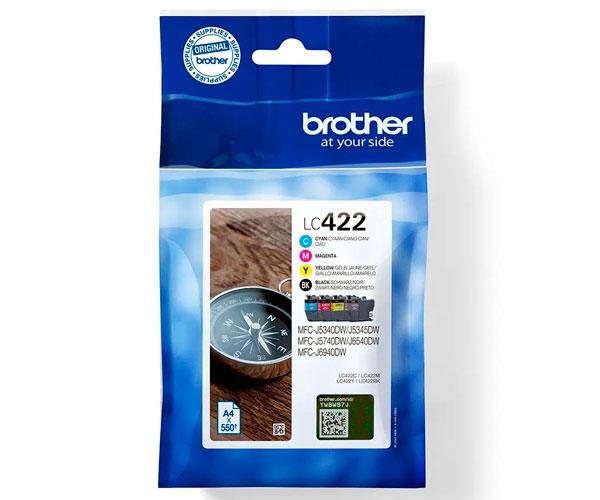 Tinta Original Brother Multipack LC422 (Bk/c/m/y)