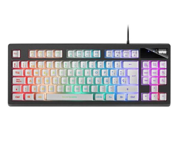 Teclado Mars Gaming Mkax / Compacto TKL / 9 Efectos Rgb / Switch H-Mech / Reposamuñecas Gel / Pc - Consolas / Blanco - Imagen 3