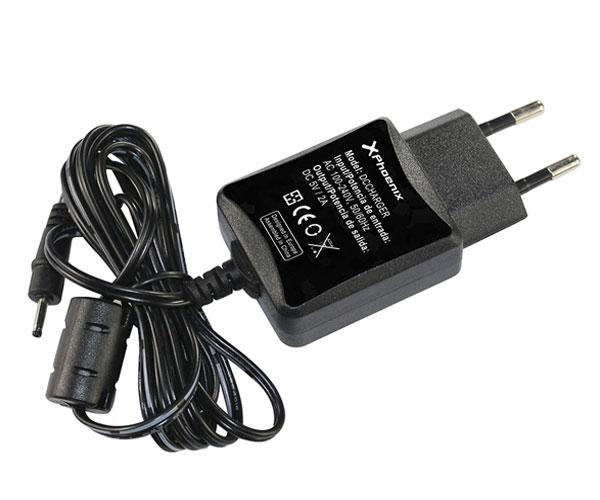 Cargador Universal Tablet Phoenix Phdccharger / 5v 2a / Punta fina 2.5x07mm / Negro / PHDCCHARGER