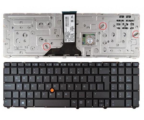 Teclado compatible para portátil HP Elitebook 8760p / 8770p / 8770w / 8760w / Negro
