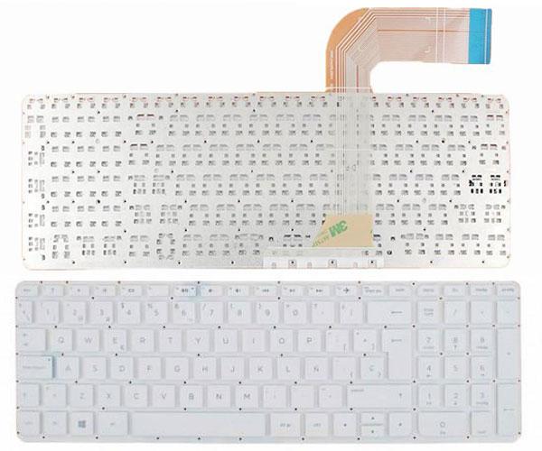 Teclado compatible para portátil HP Pavilion 15-p / 17-f / Blanco sin marco