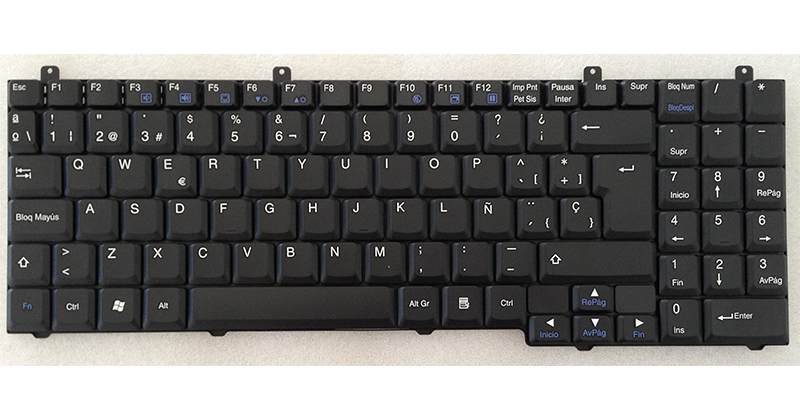Teclado compatible para portátil PACKARD BELL W7600 series