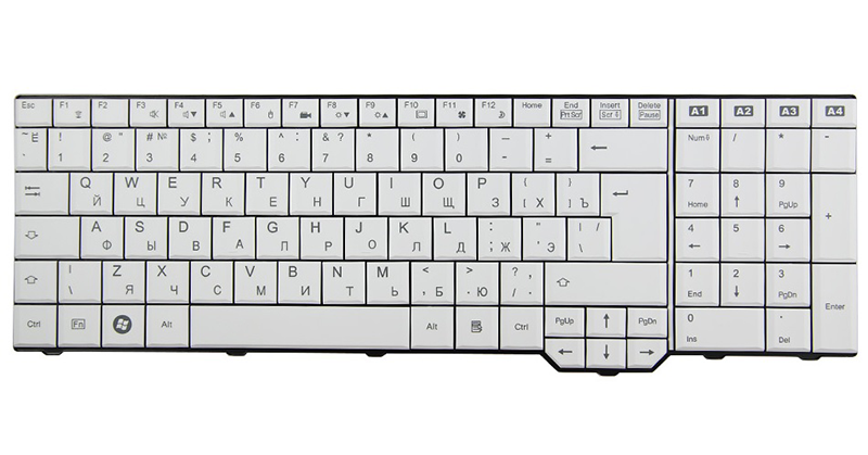 Teclado compatible para portátil FUJITSU Amilo xa3520/pi3625/3530/3670 whit