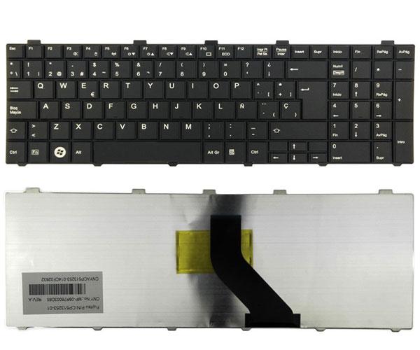 Teclado compatible para portátil FUJITSU lifebook a530 / ah530 / ah531 negro
