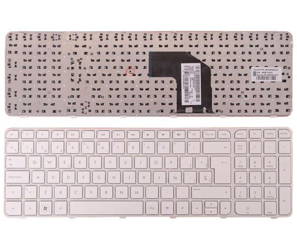 Teclado compatible para portátil HP g6-2000 blanco ( con marco )