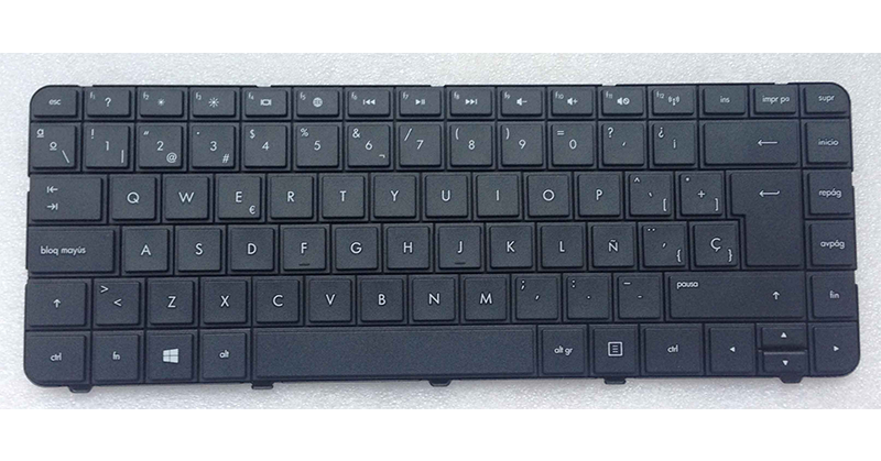Teclado compatible para portátil HP G4 / G6-1000 / G43 / Cq43 / Cq57 / 630 / 650 Series Negro