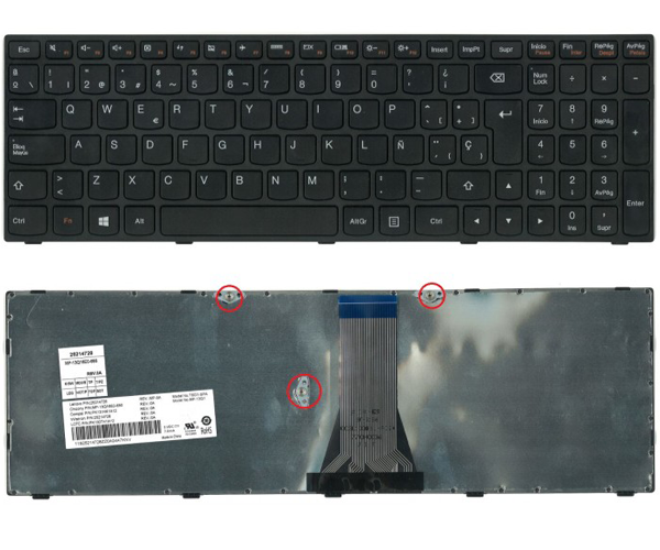 Teclado compatible para portátil LENOVO IdeaPad G50-45 / G50-70 / Z50-70 / B50-70 / Negro
