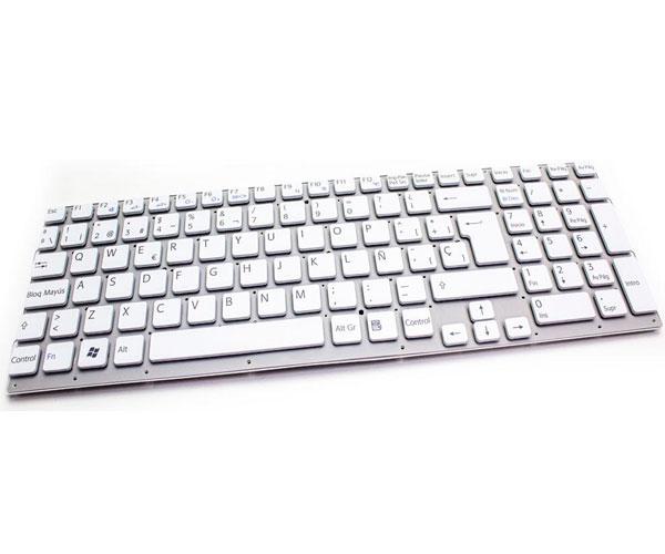 Teclado compatible para portátil SONY vpc-eb series blanco sin marco