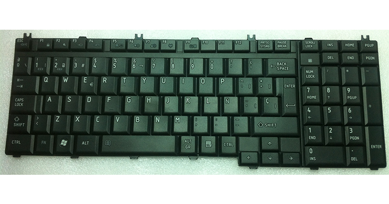 Teclado compatible para portátil TOSHIBA P200 / p300 / a500 / l500 / l505 / l350 / l550 negro