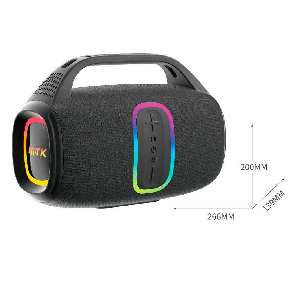 Altavoz Bluetooth 5.3 / TF4205 / 30w / 3600Mah / Luces RGB / TWS / MicroSD / Usb / Negro / MTK 0452052 - Imagen 3