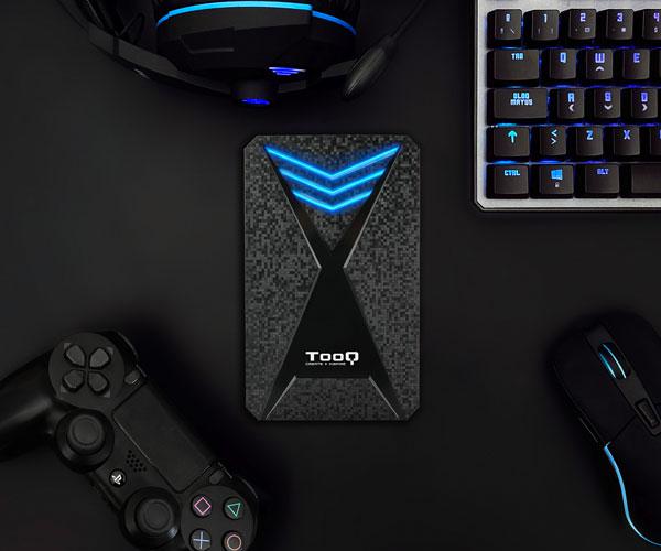 Caja externa Gaming 2.5 USB 3.0/3.1 Gen 1/ Sata / Tooq / 9.5mm / Leds Azul / TQE-2550BL - Imagen 4