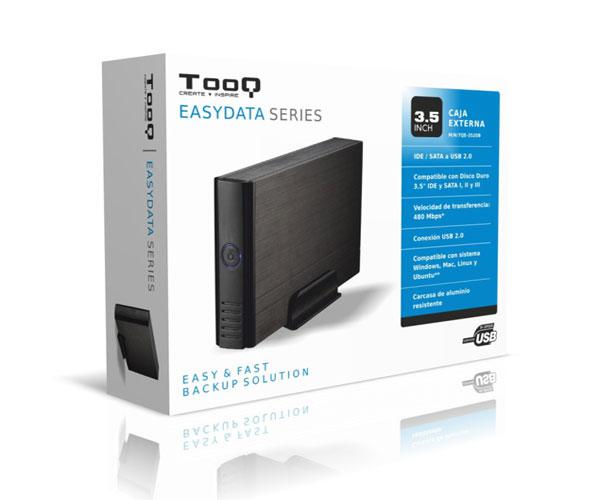 Caja externa aluminio 3.5 USB 2.0 / Ide- Sata Tooq negra TQE-3520B - Imagen 2