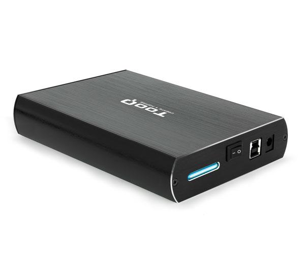 Caja externa aluminio 3.5 USB 3.0/3.1 Gen 1 Sata Tooq Negra TQE-3531B - Imagen 2