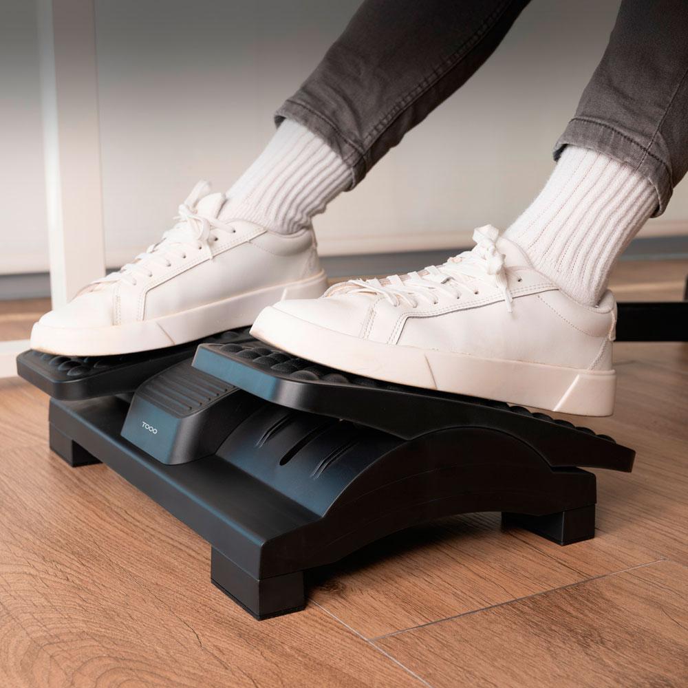 Reposapies Tooq / Ajustable en altura e inclinación / Negro / TQFR0605-B - Imagen 2
