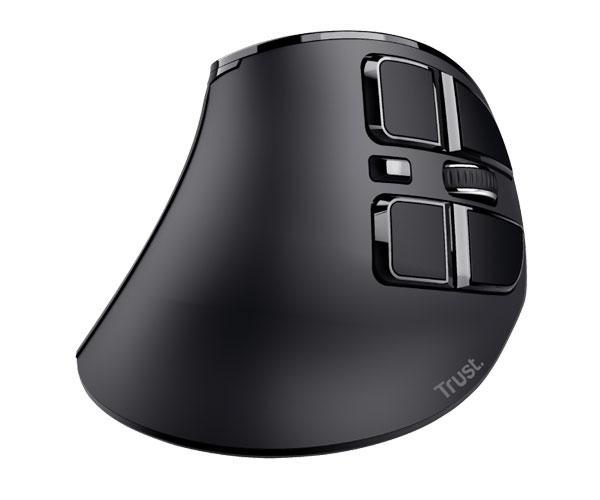 Ratón Inalámbrico Trust Ergonómico Recargable Voxx / Diseño Vertical / 1200-2400 Dpi / 9 Botones / Negro / 23731-02 - Imagen 6