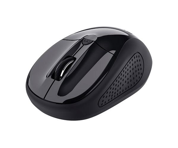 Raton Inalambrico Trust Basics / 1600 Dpi / 4 Botones / Ambidiestro / Negro / 24658