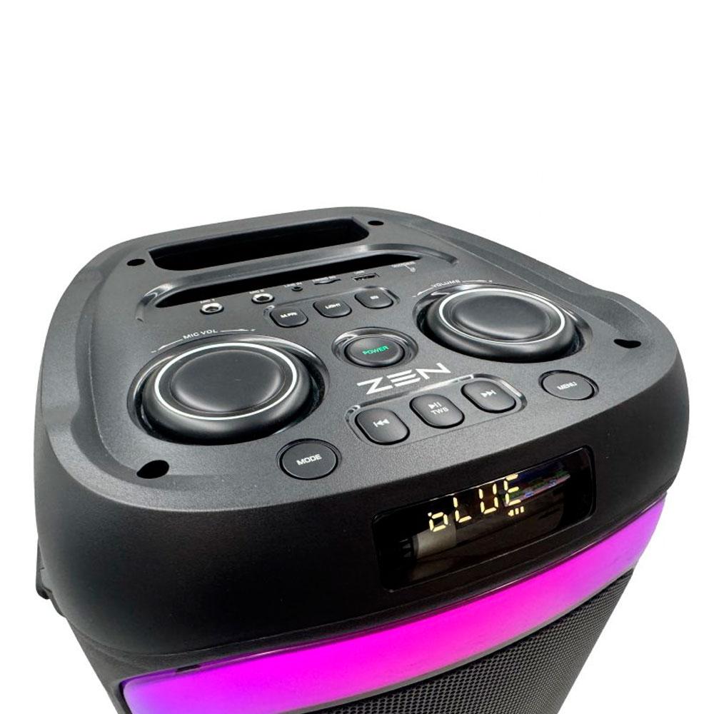 Altavoz Bluetooth 5.0 ZEN AERO / 350W PMPO / Iluminacion RGB / Aux / FM / Micro SD / 1x Microfono inalambrico / 3600Mah - Imagen 5